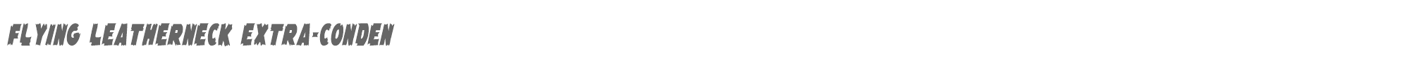Flying Leatherneck flyingleatherv2extracond.ttf font preview