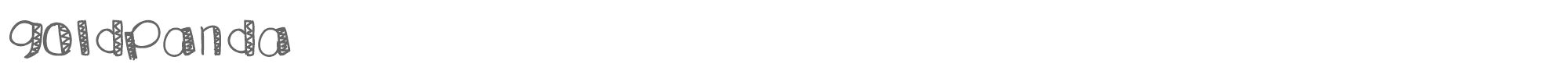 Gold Panda GoldPanda.ttf font preview