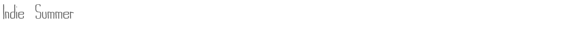 Indie Summer Indie_SummerBoldUnfilled.ttf font preview