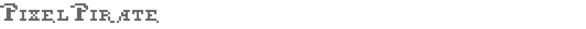 Sample characters Pixel Pirate Font