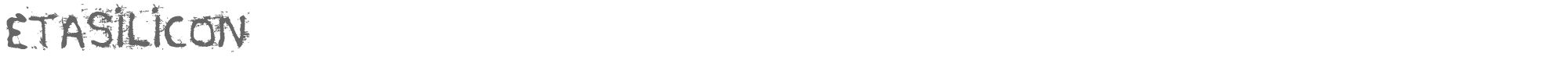 Sample characters Etasilicon Font
