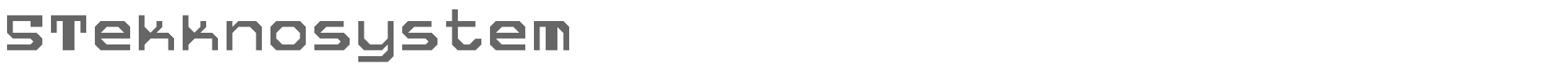 5 Tekknosystem 5tekknosystem.ttf font preview