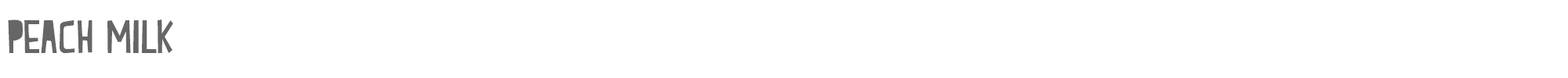 Peach Milk peach_milk.ttf font preview
