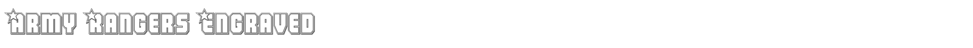 Army Rangers armyrangersengrav.ttf font preview