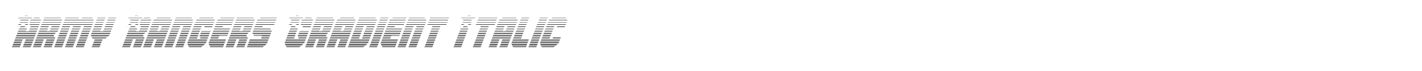 Army Rangers armyrangersgradital.ttf font preview