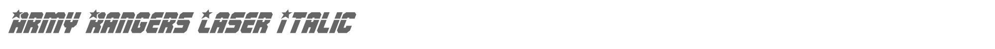Army Rangers armyrangerslaserital.ttf font preview