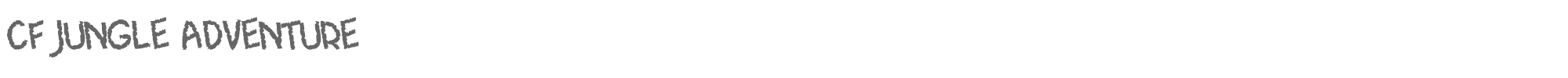 Sample characters CF Jungle Adventure Font