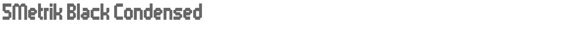 5 metrik 5metrik_black_condensed.ttf font preview