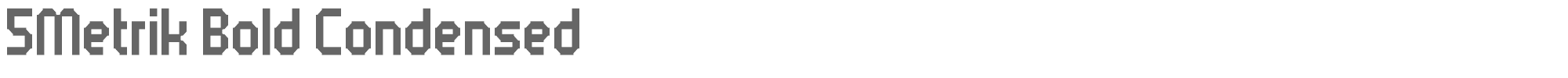 5 metrik 5metrik_bold_condensed.ttf font preview