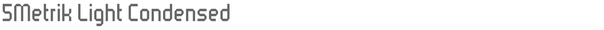 5 metrik 5metrik_light_condensed.ttf font preview