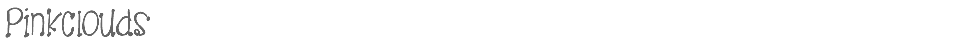 Pink Clouds PinkClouds.ttf font preview