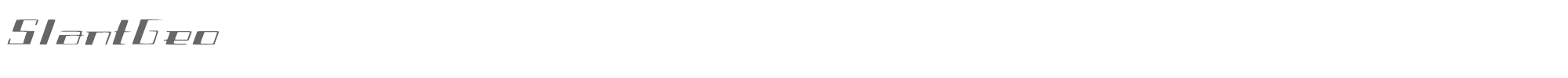 Slant Geo SlantGeo.ttf font preview