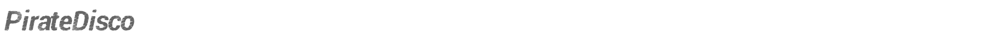 Sample characters Pirate Disco Font