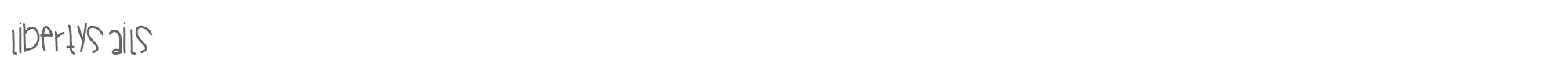 Sample characters Liberty Sails Font