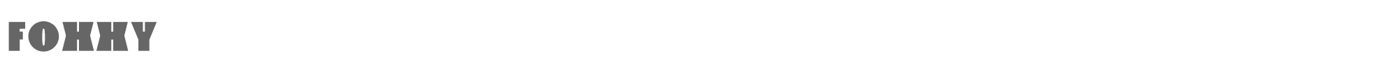 Sample characters Foxxy Font