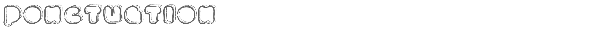 Sample characters Ponctuation Font