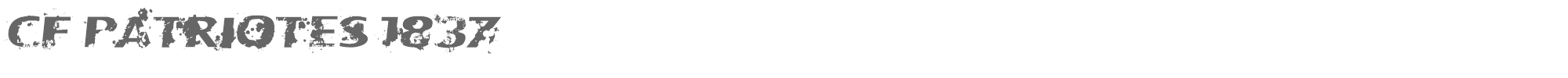 CF Patriotes 1837 CFPatriotes-Regular.ttf font preview