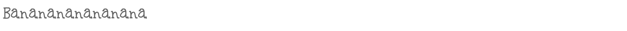 Bananananananana Bananananananana.ttf font preview