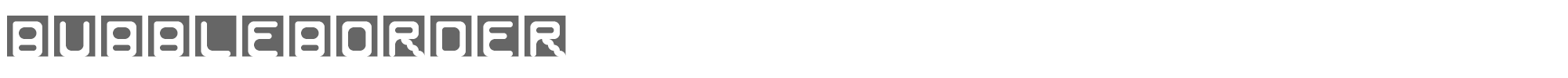 Bubble Border bubbleborder.ttf font preview