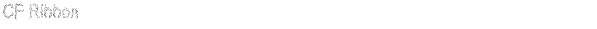 CF Ribbon CFRibbon-Regular.ttf font preview