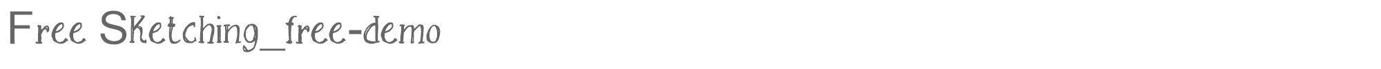 Free Sketching FreeSketching_free-demo.ttf font preview