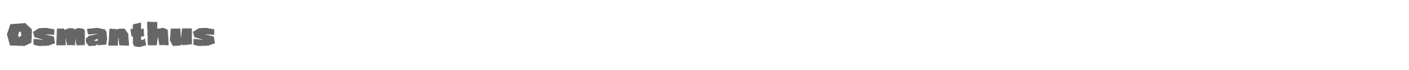 Osmanthus Osmanthus.otf font preview