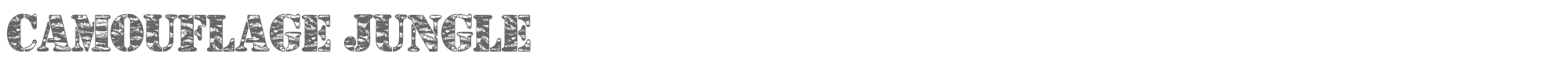 Camouflage CamouflageJ.ttf font preview