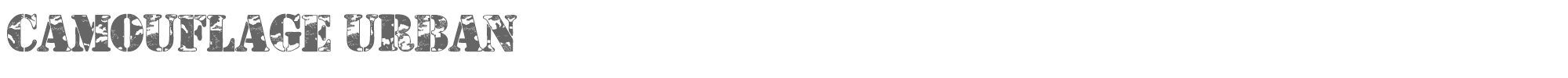 Camouflage CamouflageU.ttf font preview