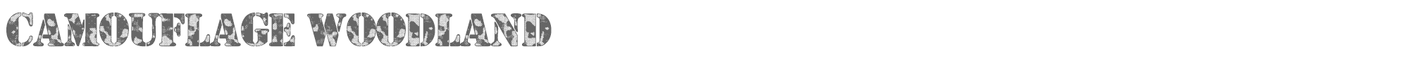 Camouflage CamouflageW.ttf font preview