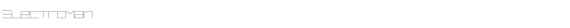 Sample characters ElectroMan Font