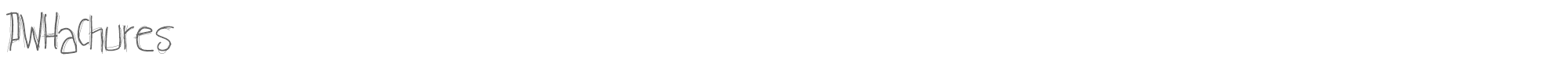Sample characters PW Hachures Font