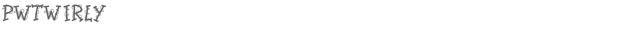 PW Twirly PWTwirly.ttf font preview