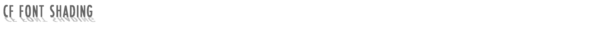 CF Font Shading CFFontShading-Regular.ttf font preview