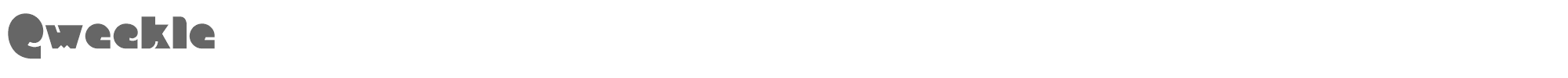 Sample characters Qweckle Font