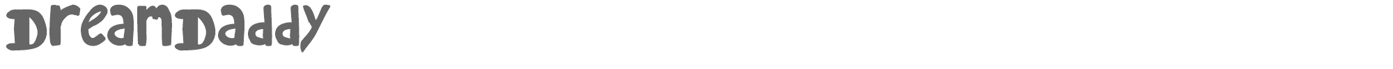 Dream Daddy DreamDaddy-Regular.ttf font preview