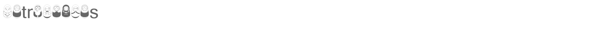 Matriochkas Matriochkas.ttf font preview