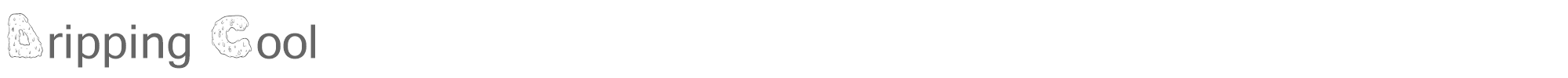 Dripping Cool DrippingCool.ttf font preview
