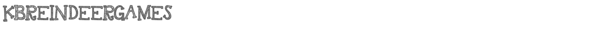 KB Reindeer Games KBREINDEERGAMES.ttf font preview