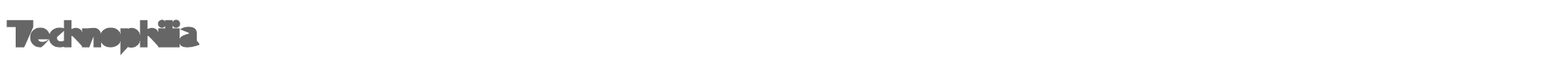 Sample characters Technophilia Font