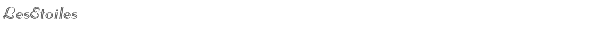 Les Etoiles LesEtoiles.otf font preview