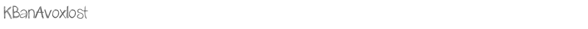 KB an Avoxlost KBanAvoxlost.ttf font preview