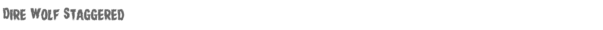 Dire Wolf direwolfstag.ttf font preview