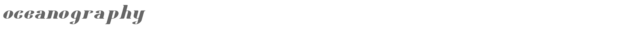 Oceanography oceanography.ttf font preview