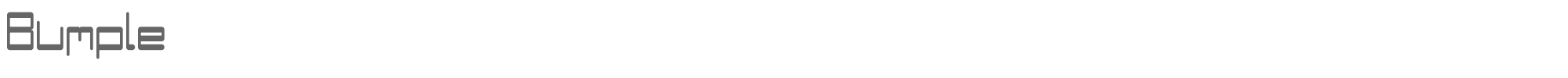 Bumple Bumple.ttf font preview