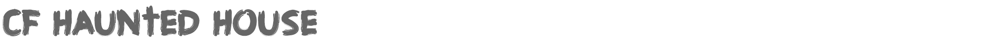 CF Haunted House CFHauntedHouse-Regular.ttf font preview