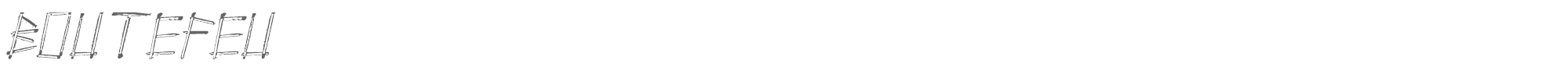 Sample characters Boutefeu Font