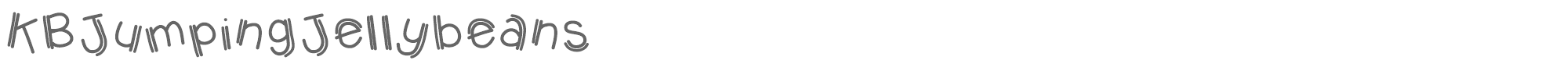 KB Jumping Jelly beans KBJumpingJellybeans.ttf font preview