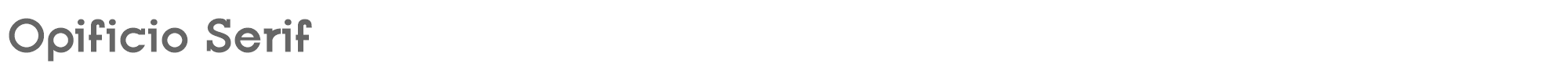 Sample characters Opificio Serif Font