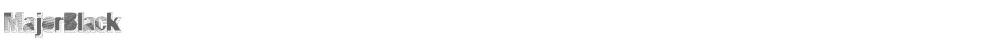 Major Black MajorBlack.ttf font preview