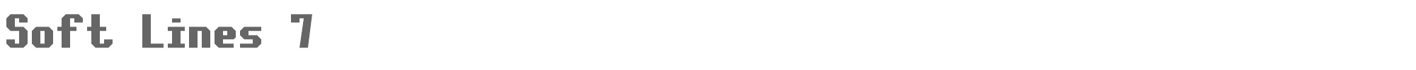 Soft Lines 7 soft_lines_7.ttf font preview